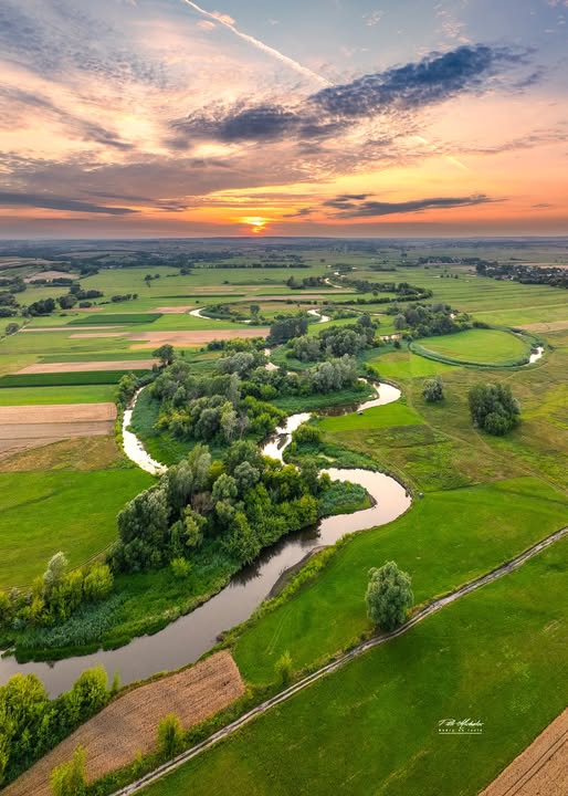 Pionowy kadr spływu na Nidzie