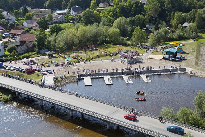 Miejsce startu spływu kajakowego - Chroberz
